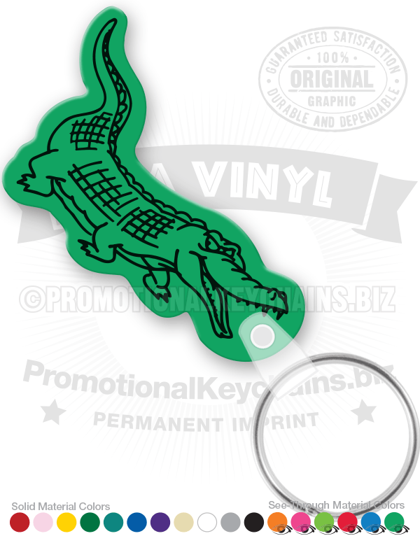 Crocodile Vinyl Keychain