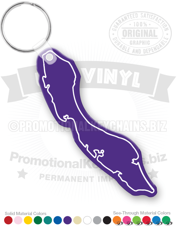 Curacao Vinyl Keychain