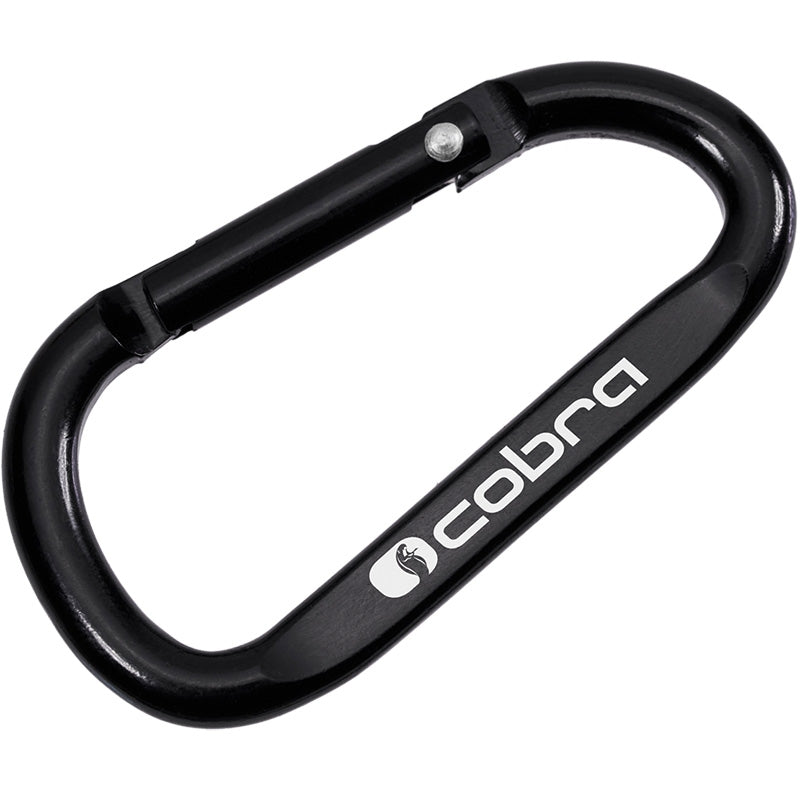 60mm Stealth Black Carabiner Keychain