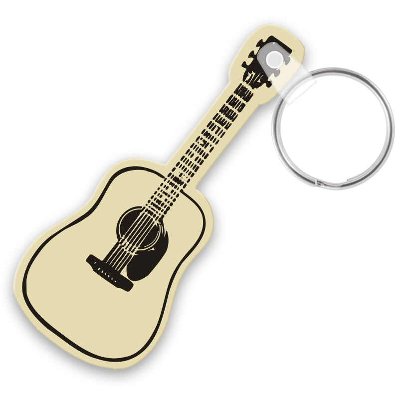 Acoustic Guitar Vinyl Keychain PK1581