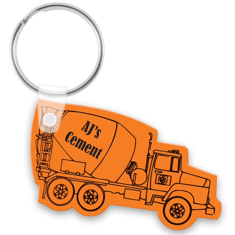 Cement Truck Vinyl Keychain PK4180