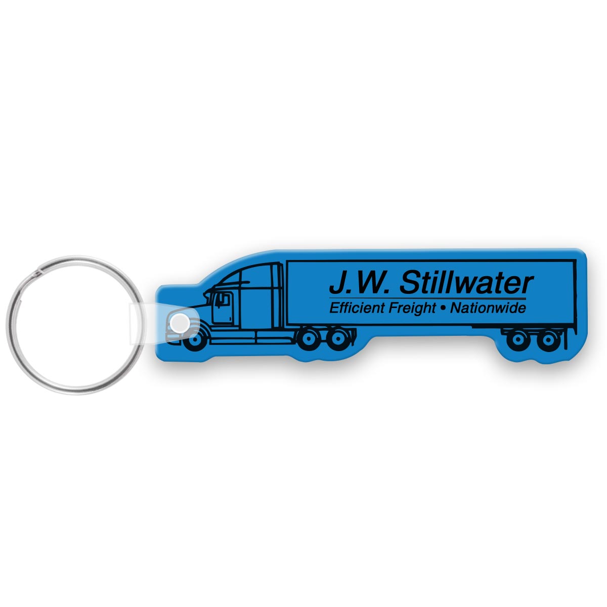 Big Rig Semi Truck Vinyl Keychain PK1423