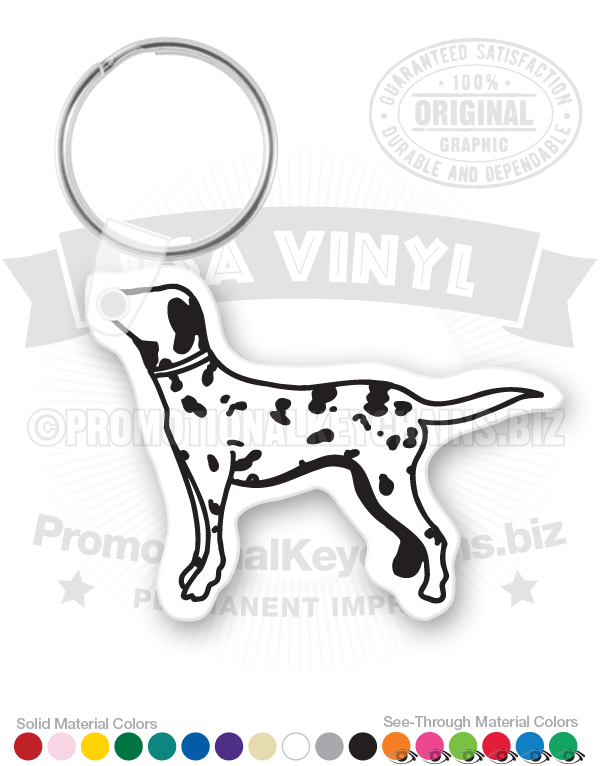 Dalmatian Vinyl Keychain