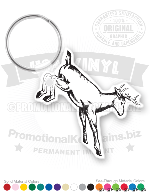 Deer Vinyl Keychain