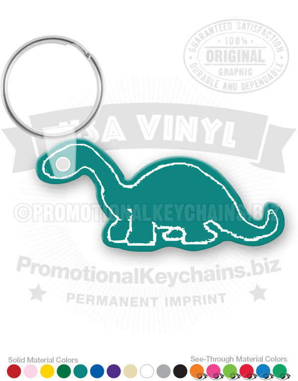 Dinosaur Vinyl Keychain