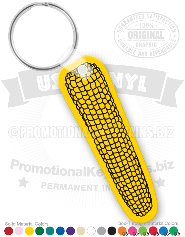 Ear of Corn Vinyl Keychain