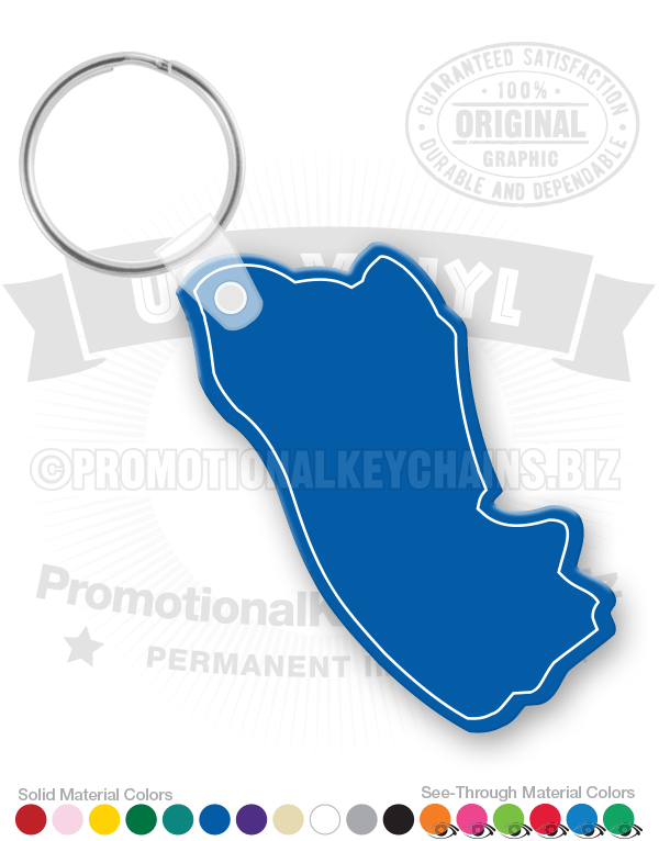 El Salvador Vinyl Keychain