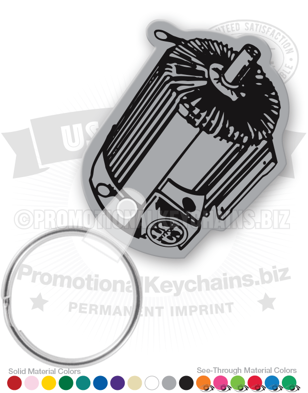 Electric Motor Vinyl Keychain