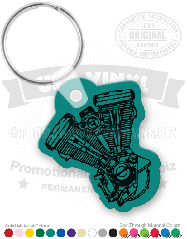 Engine Vinyl Keychain