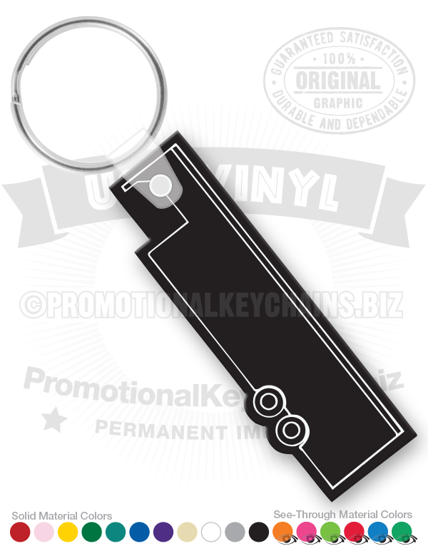 Equestrian Horse Trailer Vinyl Keychain