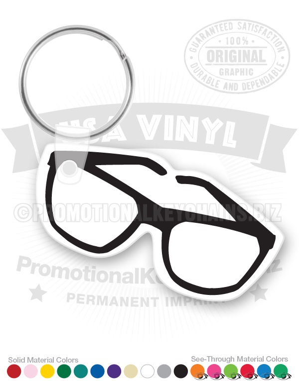 Eyeglasses Vinyl Keychain