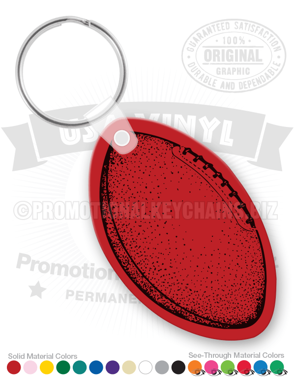 Football Vinyl Keychain