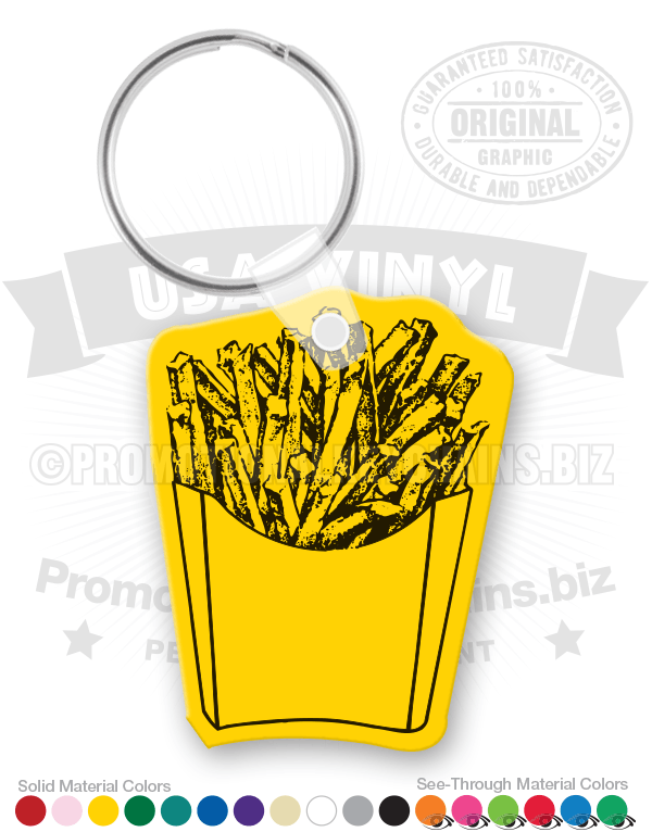 French Fries Vinyl Keychain