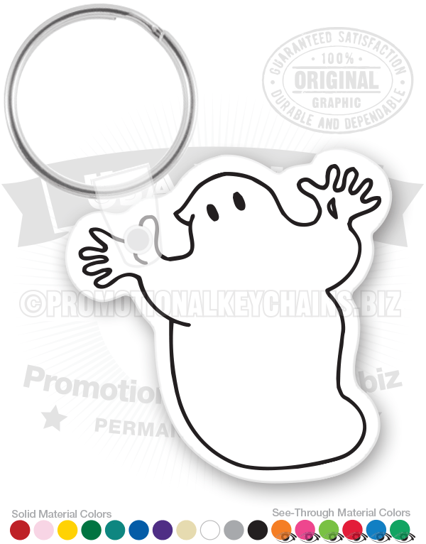 Ghost Vinyl Keychain