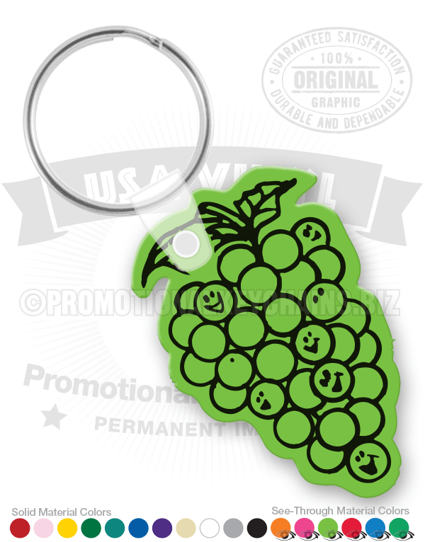 Grapes Vinyl Keychain