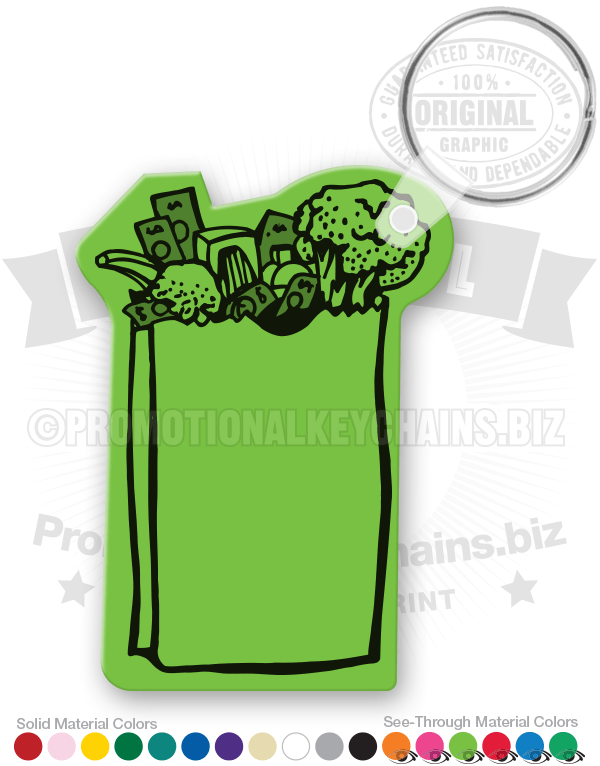 Grocery Bag Vinyl Keychain