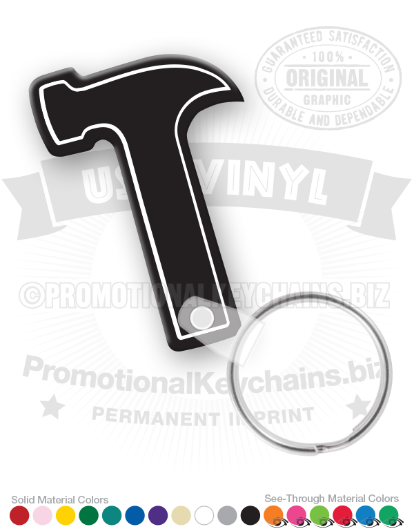 Hammer Vinyl Keychain