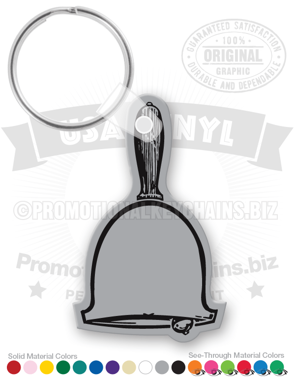 Hand Bell Vinyl Keychain