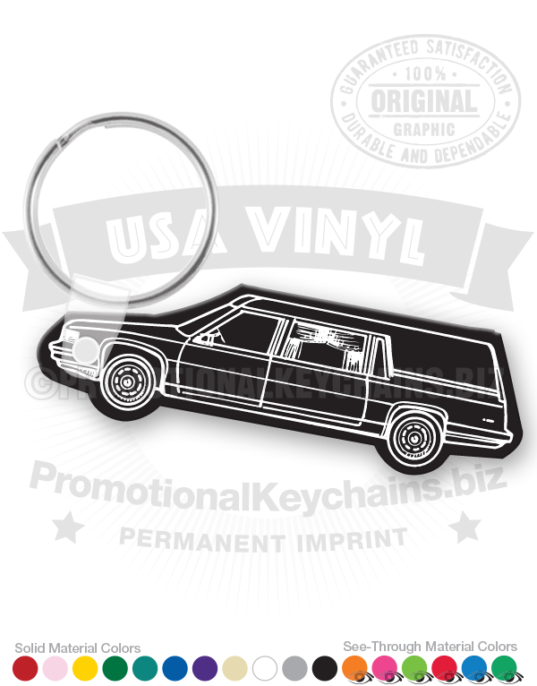 Hearse Vinyl Keychain