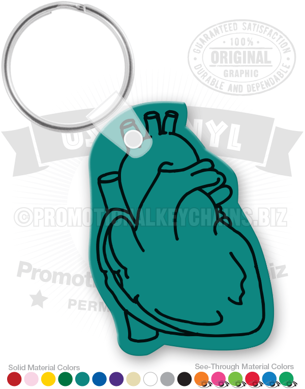 Heart Vinyl Keychain