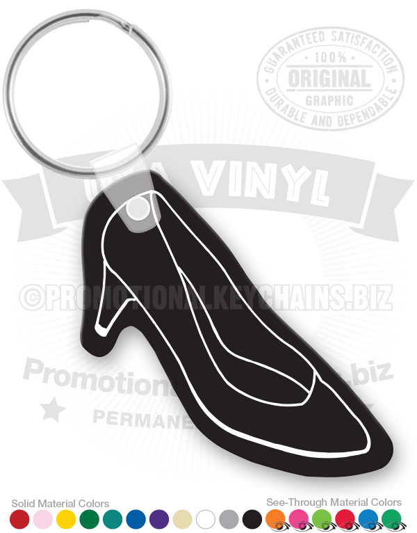 High Heel Shoe Vinyl Keychain