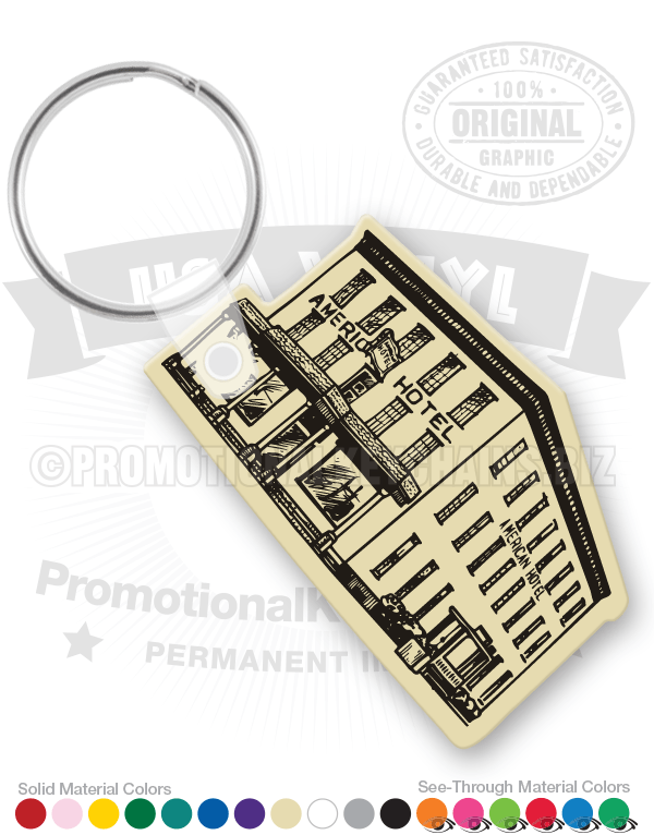 Vintage Hotel Vinyl Keychain PK4315