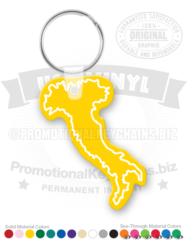 Italy Art Vinyl Keychain