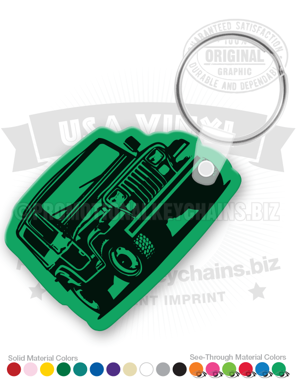 Jeep Vinyl Keychain
