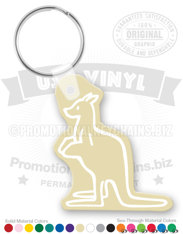 Kangaroo Vinyl Keychain