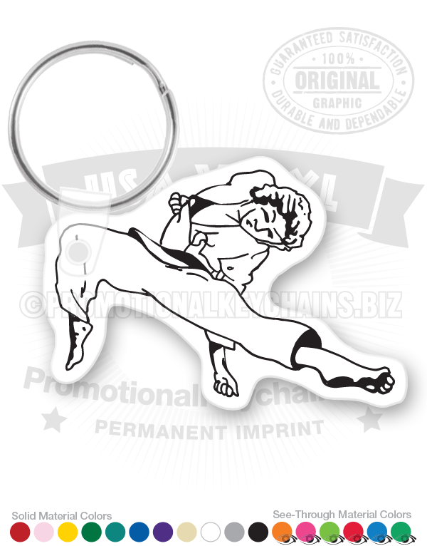 Karate Vinyl Keychain