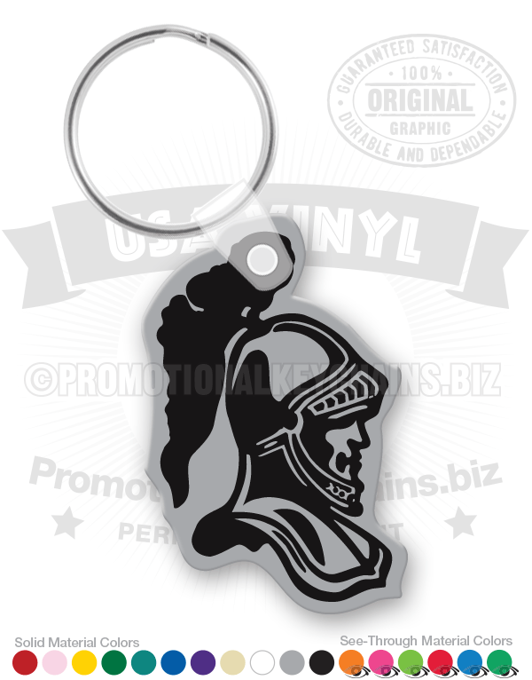Knights Head Vinyl Keychain