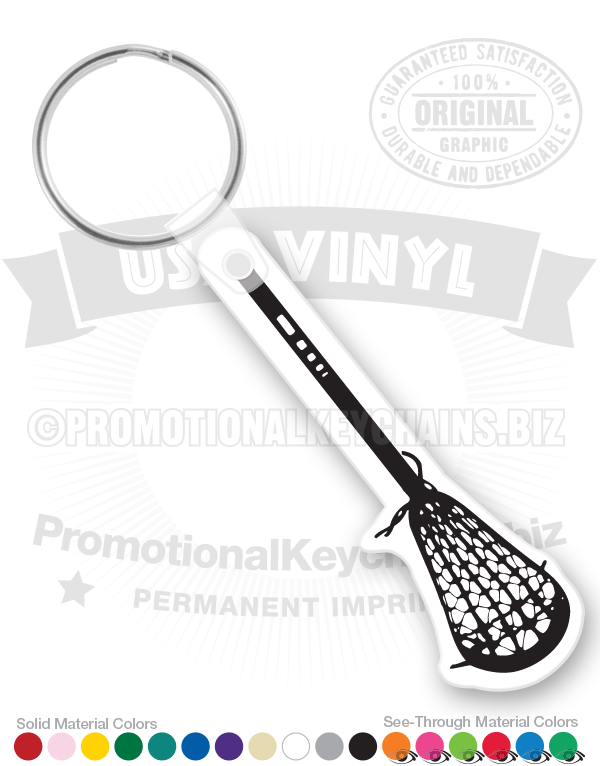 La Crosse Stick Vinyl Keychain