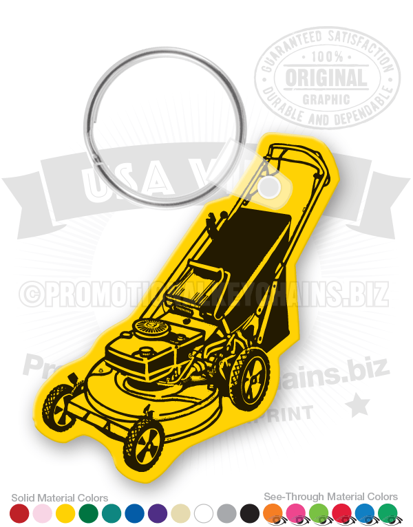 Lawnmower Vinyl Keychain
