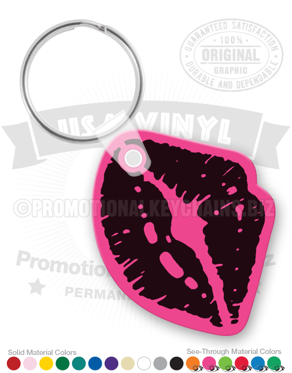 Lips Vinyl Keychain