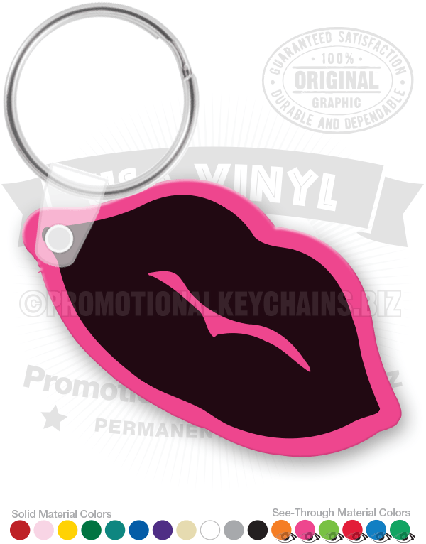 Lips Vinyl Keychain