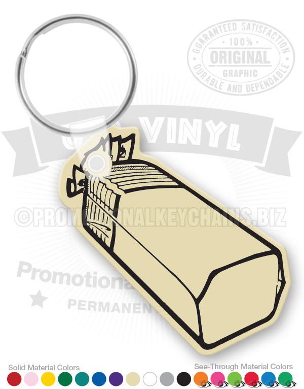 Loaf of Bread Vinyl Keychain