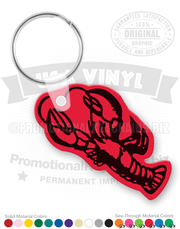 Lobster Vinyl Keychain