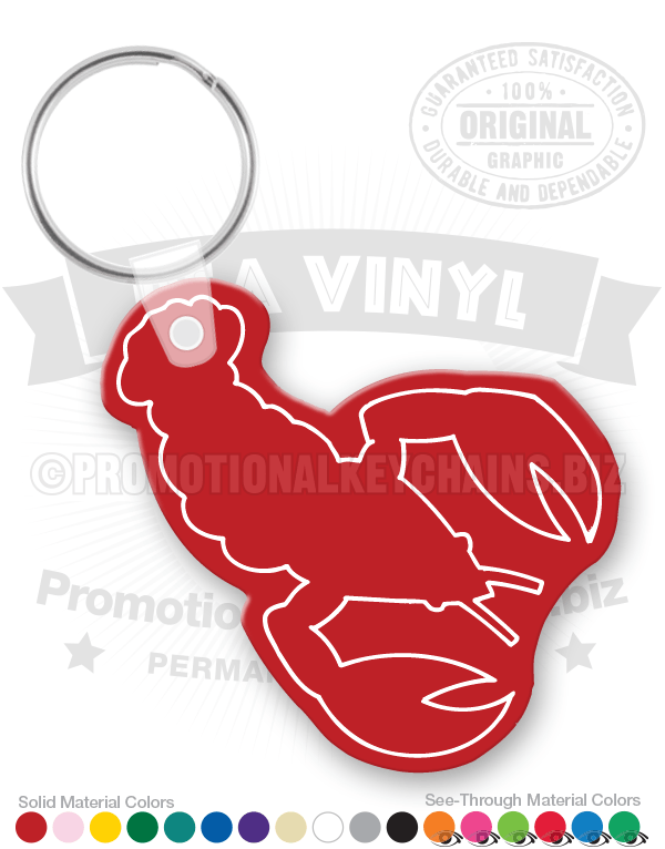 Lobster Vinyl Keychain