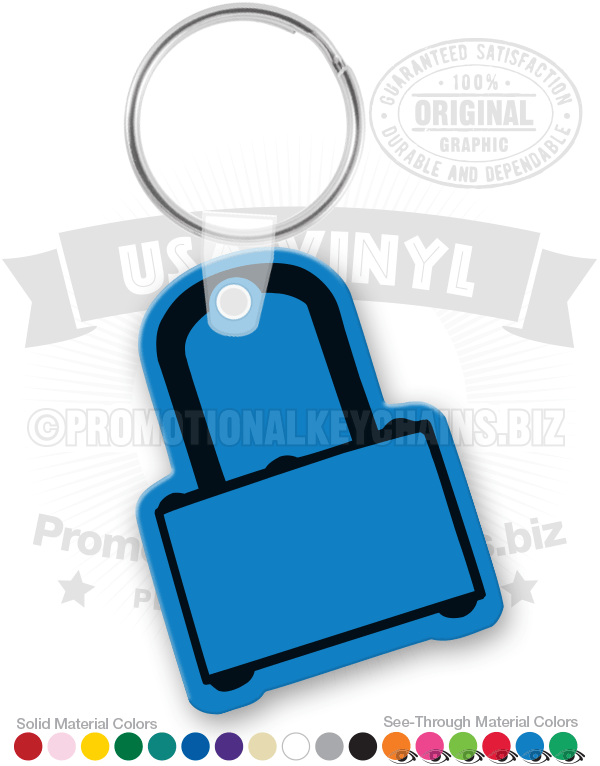 Lock Vinyl Keychain