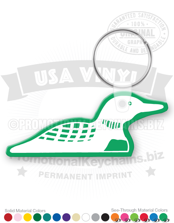 Loon Vinyl Keychain