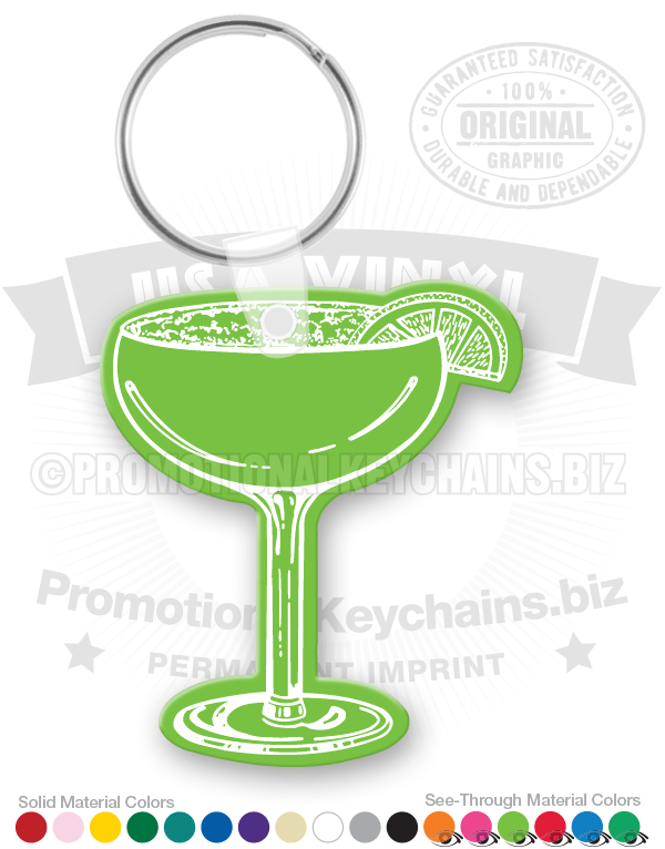 Mixed Drink Vinyl Keychain