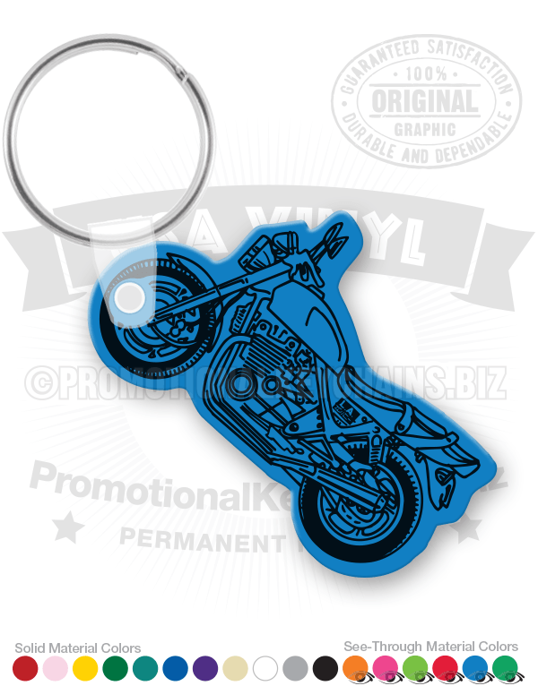 Motorcycle Vinyl Keychain