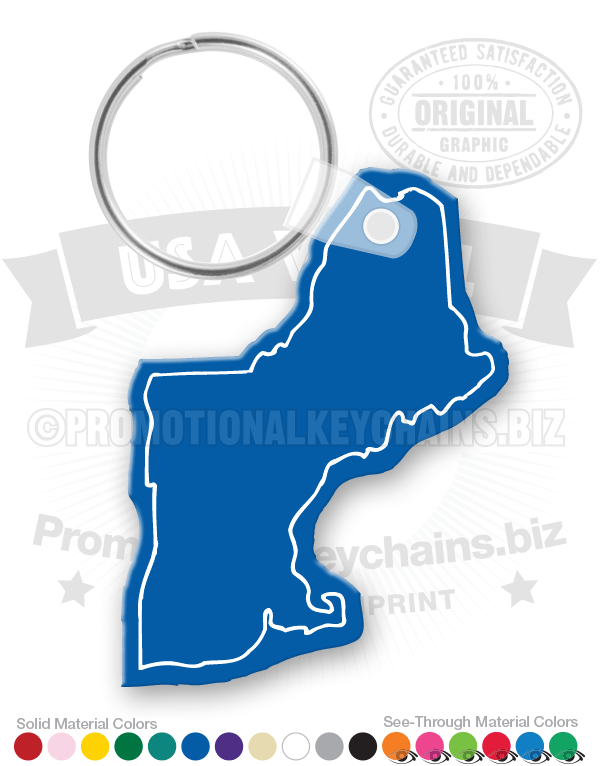 New England Vinyl Keychain