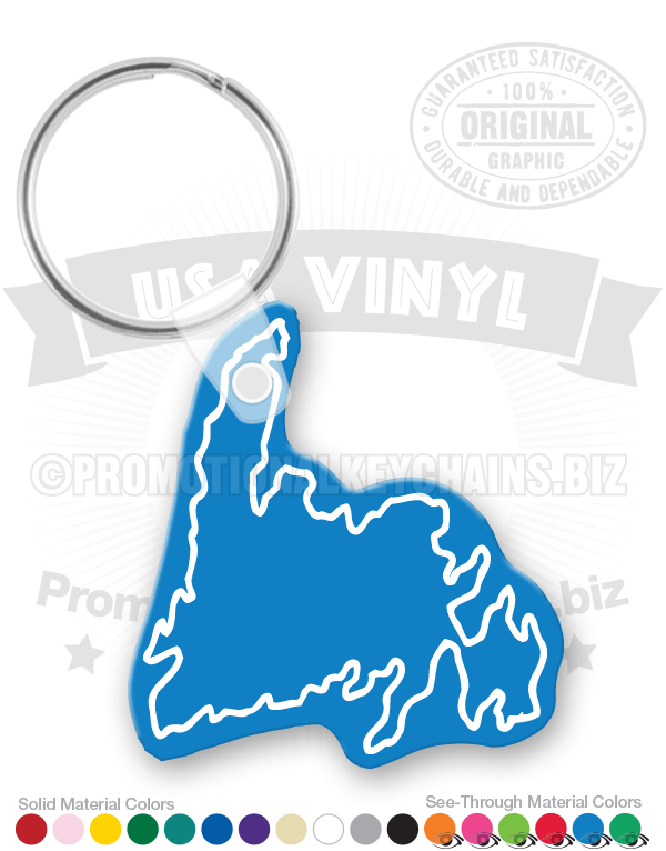 Newfoundland Vinyl Keychain