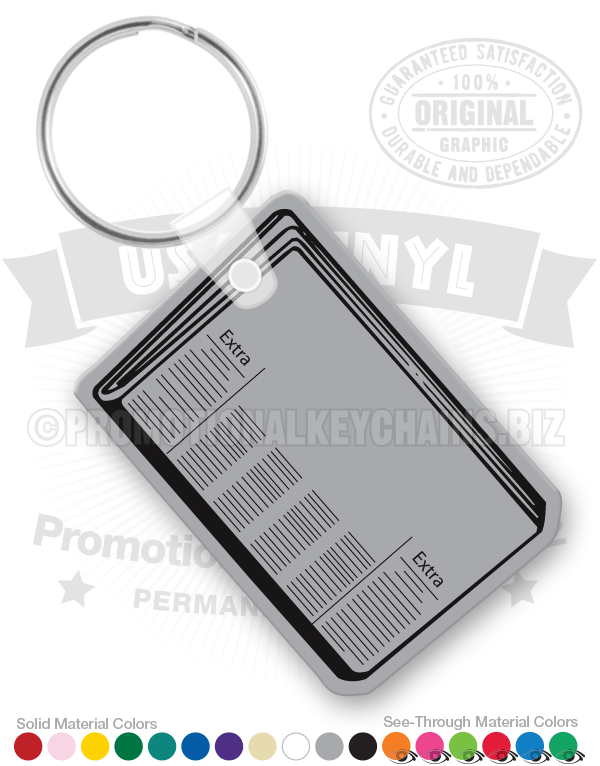 Newspaper Vinyl Keychain