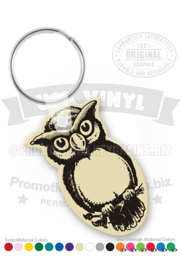 Owl Vinyl Keychain