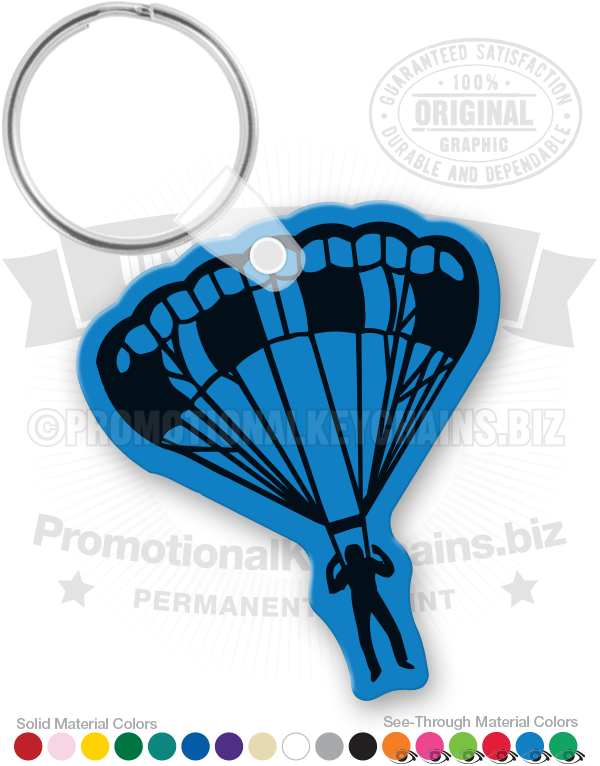 Parachute Vinyl Keychain