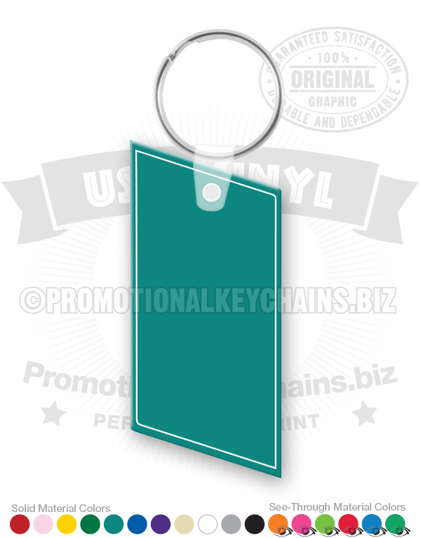 Parallelogram Vinyl Keychain