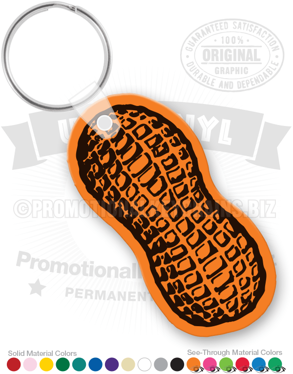 Peanut Vinyl Keychain
