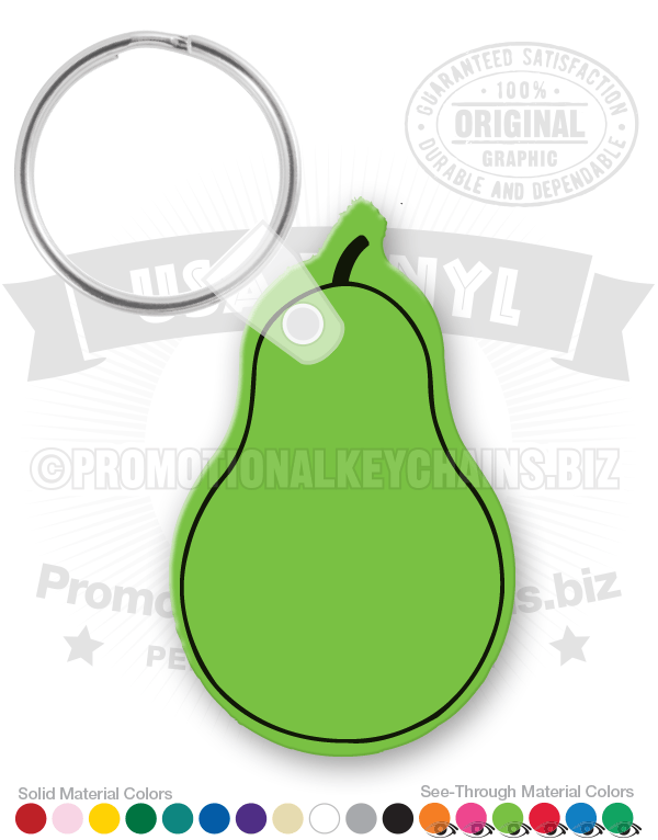 Pear Vinyl Keychain